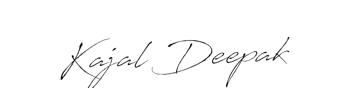 Use a signature maker to create a handwritten signature online. With this signature software, you can design (Antro_Vectra) your own signature for name Kajal Deepak. Kajal Deepak signature style 6 images and pictures png