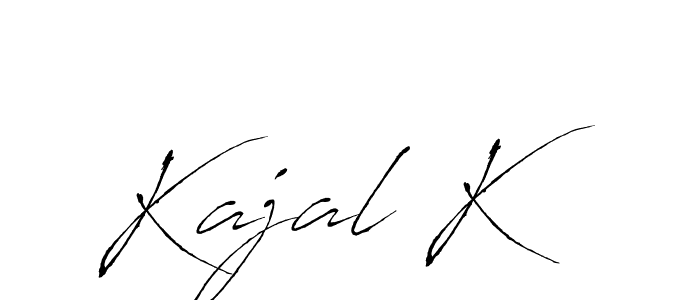 Here are the top 10 professional signature styles for the name Kajal K. These are the best autograph styles you can use for your name. Kajal K signature style 6 images and pictures png