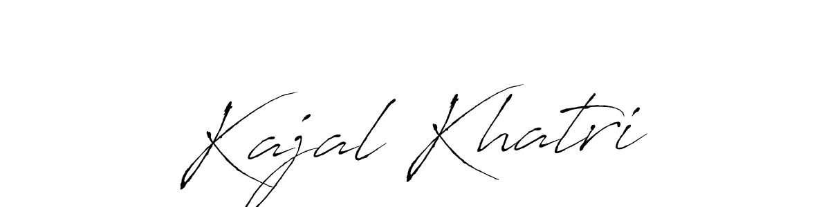 Design your own signature with our free online signature maker. With this signature software, you can create a handwritten (Antro_Vectra) signature for name Kajal Khatri. Kajal Khatri signature style 6 images and pictures png