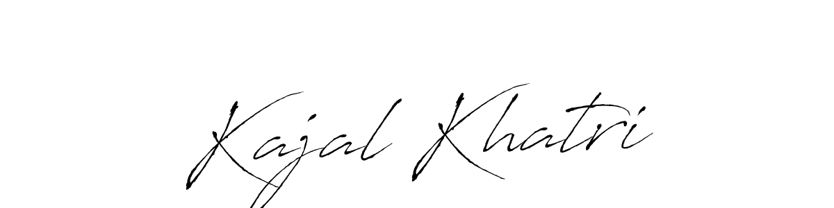 Design your own signature with our free online signature maker. With this signature software, you can create a handwritten (Antro_Vectra) signature for name Kajal Khatri. Kajal Khatri signature style 6 images and pictures png