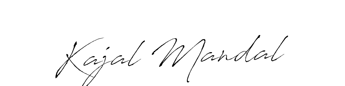 Kajal Mandal stylish signature style. Best Handwritten Sign (Antro_Vectra) for my name. Handwritten Signature Collection Ideas for my name Kajal Mandal. Kajal Mandal signature style 6 images and pictures png