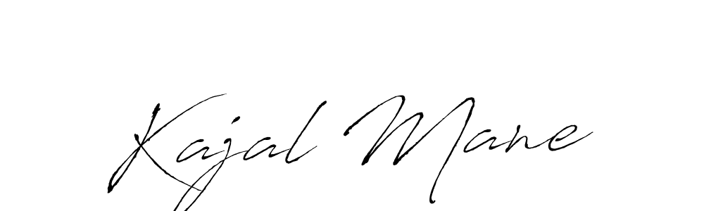 Make a beautiful signature design for name Kajal Mane. With this signature (Antro_Vectra) style, you can create a handwritten signature for free. Kajal Mane signature style 6 images and pictures png