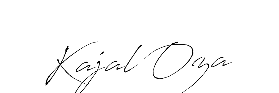 How to make Kajal Oza name signature. Use Antro_Vectra style for creating short signs online. This is the latest handwritten sign. Kajal Oza signature style 6 images and pictures png