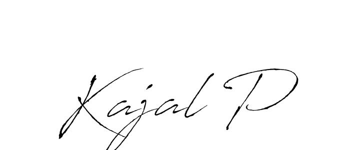 Use a signature maker to create a handwritten signature online. With this signature software, you can design (Antro_Vectra) your own signature for name Kajal P. Kajal P signature style 6 images and pictures png