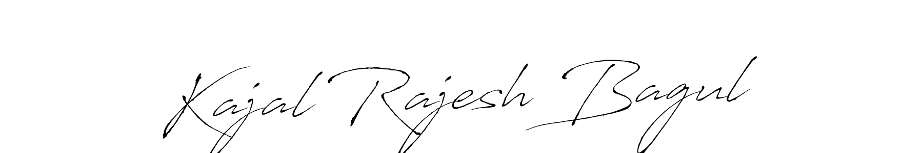 Design your own signature with our free online signature maker. With this signature software, you can create a handwritten (Antro_Vectra) signature for name Kajal Rajesh Bagul. Kajal Rajesh Bagul signature style 6 images and pictures png