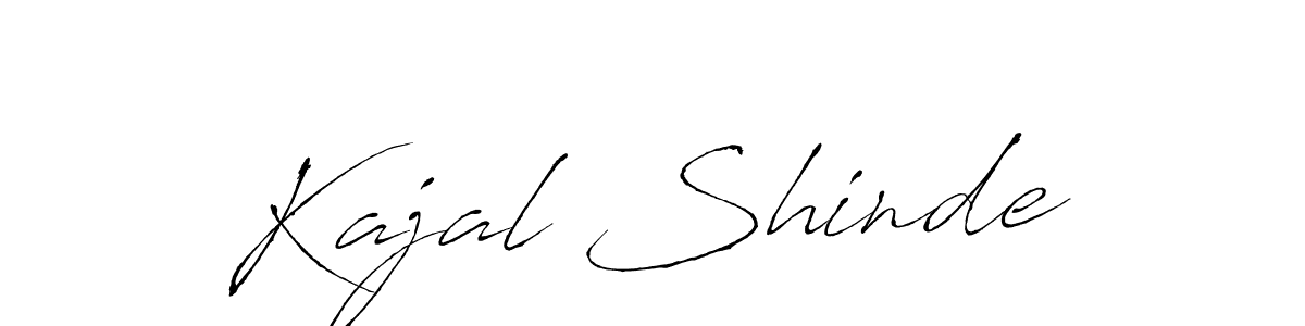 Make a beautiful signature design for name Kajal Shinde. With this signature (Antro_Vectra) style, you can create a handwritten signature for free. Kajal Shinde signature style 6 images and pictures png