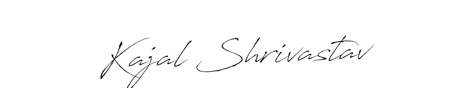 Create a beautiful signature design for name Kajal Shrivastav. With this signature (Antro_Vectra) fonts, you can make a handwritten signature for free. Kajal Shrivastav signature style 6 images and pictures png