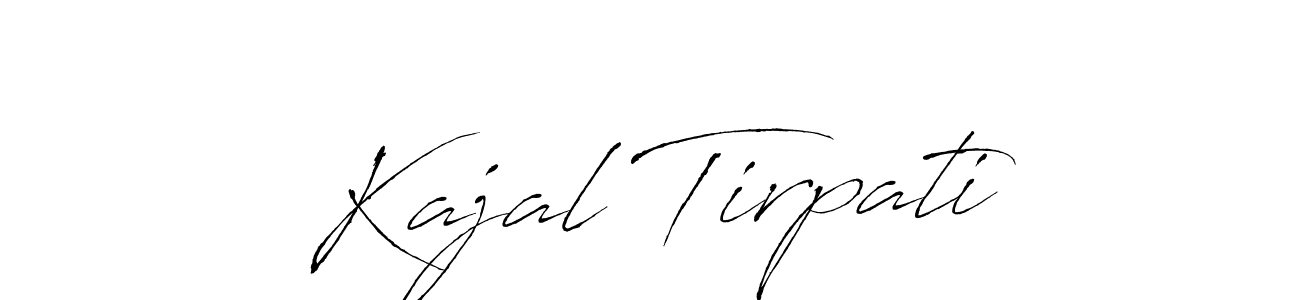 You should practise on your own different ways (Antro_Vectra) to write your name (Kajal Tirpati) in signature. don't let someone else do it for you. Kajal Tirpati signature style 6 images and pictures png