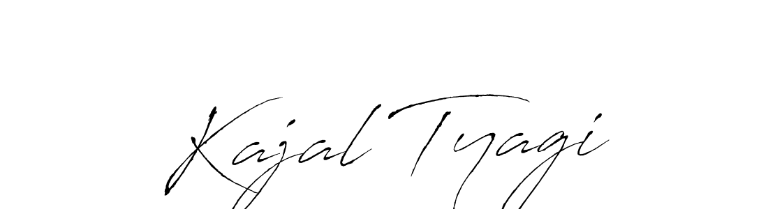 Create a beautiful signature design for name Kajal Tyagi. With this signature (Antro_Vectra) fonts, you can make a handwritten signature for free. Kajal Tyagi signature style 6 images and pictures png