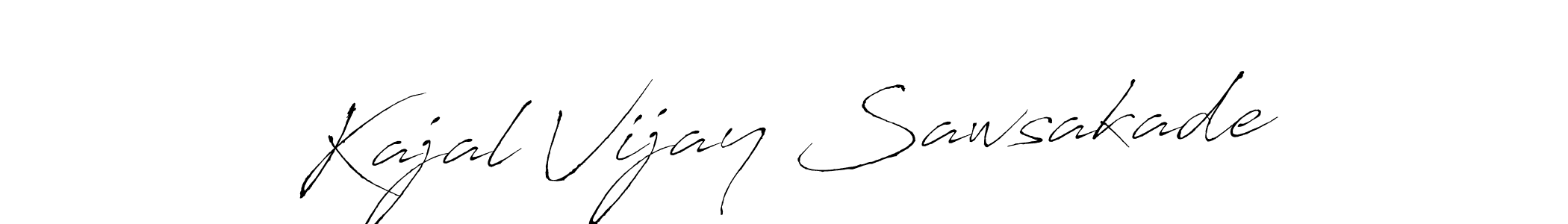 How to make Kajal Vijay Sawsakade signature? Antro_Vectra is a professional autograph style. Create handwritten signature for Kajal Vijay Sawsakade name. Kajal Vijay Sawsakade signature style 6 images and pictures png