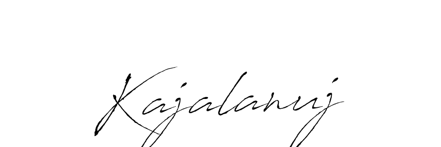 You should practise on your own different ways (Antro_Vectra) to write your name (Kajalanuj) in signature. don't let someone else do it for you. Kajalanuj signature style 6 images and pictures png