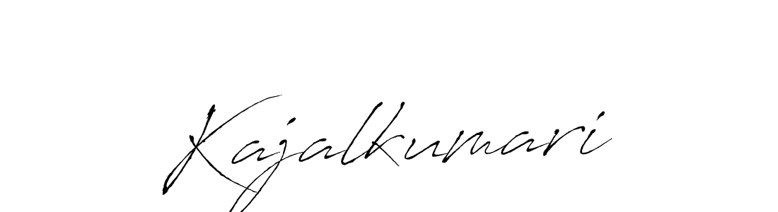 Design your own signature with our free online signature maker. With this signature software, you can create a handwritten (Antro_Vectra) signature for name Kajalkumari. Kajalkumari signature style 6 images and pictures png