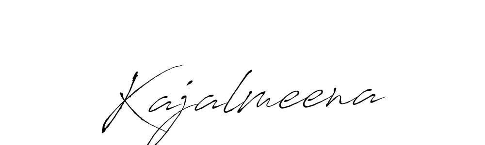 The best way (Antro_Vectra) to make a short signature is to pick only two or three words in your name. The name Kajalmeena include a total of six letters. For converting this name. Kajalmeena signature style 6 images and pictures png