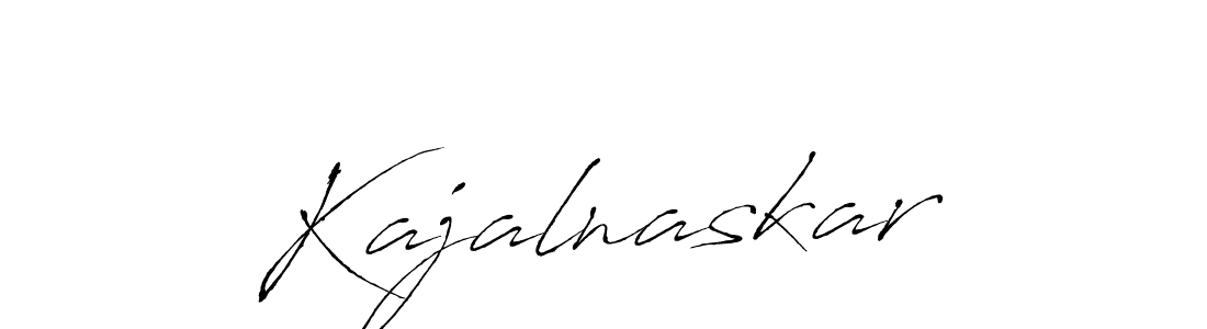 Create a beautiful signature design for name Kajalnaskar. With this signature (Antro_Vectra) fonts, you can make a handwritten signature for free. Kajalnaskar signature style 6 images and pictures png