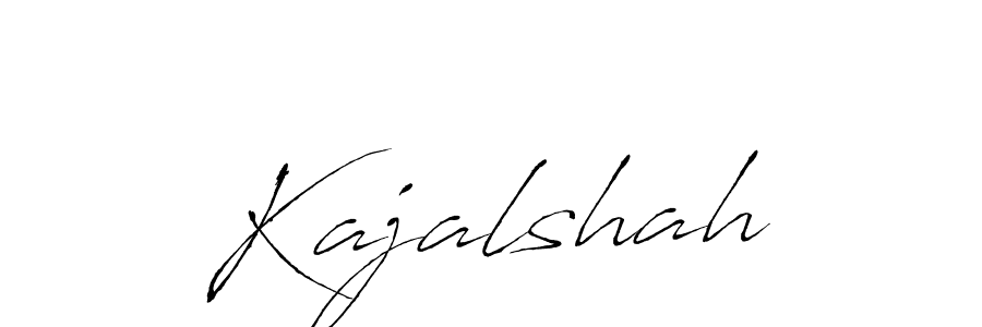 You should practise on your own different ways (Antro_Vectra) to write your name (Kajalshah) in signature. don't let someone else do it for you. Kajalshah signature style 6 images and pictures png