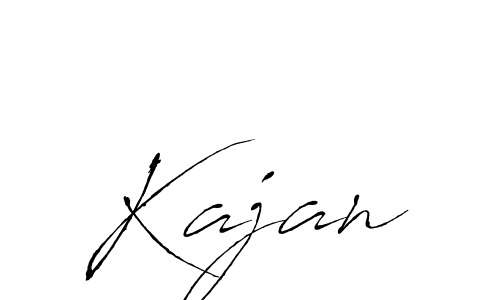Use a signature maker to create a handwritten signature online. With this signature software, you can design (Antro_Vectra) your own signature for name Kajan. Kajan signature style 6 images and pictures png