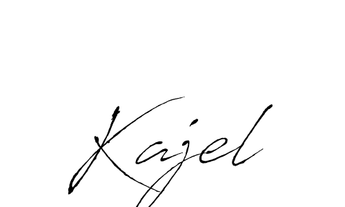 Design your own signature with our free online signature maker. With this signature software, you can create a handwritten (Antro_Vectra) signature for name Kajel. Kajel signature style 6 images and pictures png