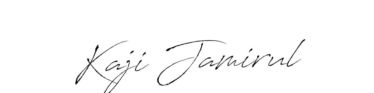 Design your own signature with our free online signature maker. With this signature software, you can create a handwritten (Antro_Vectra) signature for name Kaji Jamirul. Kaji Jamirul signature style 6 images and pictures png