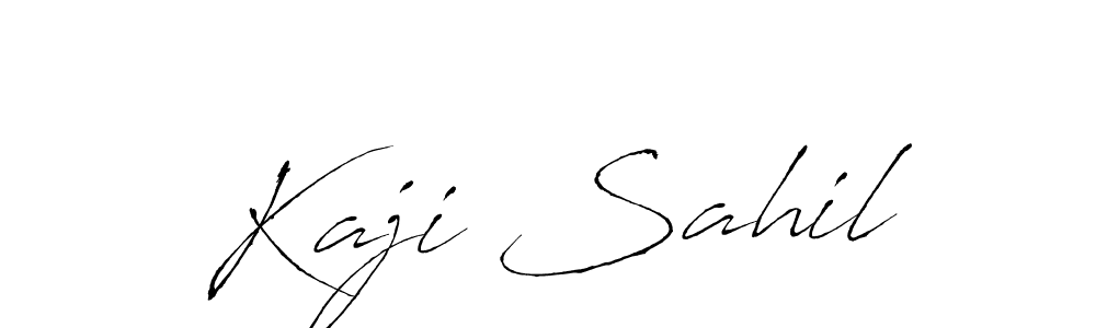 This is the best signature style for the Kaji Sahil name. Also you like these signature font (Antro_Vectra). Mix name signature. Kaji Sahil signature style 6 images and pictures png
