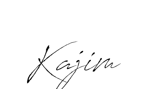 Design your own signature with our free online signature maker. With this signature software, you can create a handwritten (Antro_Vectra) signature for name Kajim. Kajim signature style 6 images and pictures png