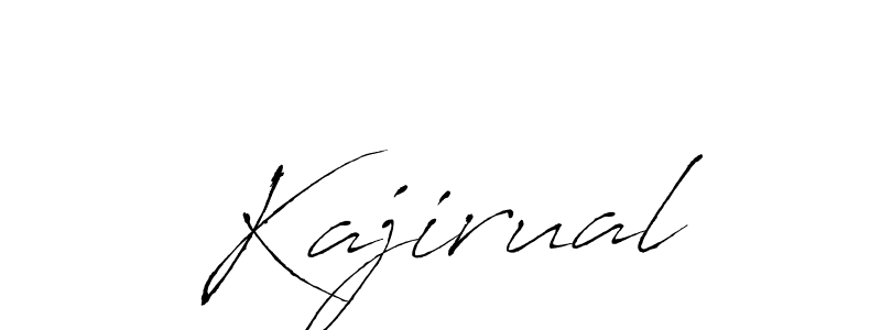 Also we have Kajirual name is the best signature style. Create professional handwritten signature collection using Antro_Vectra autograph style. Kajirual signature style 6 images and pictures png