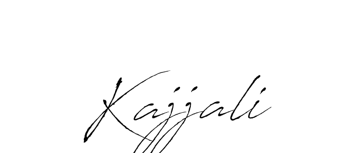 Kajjali stylish signature style. Best Handwritten Sign (Antro_Vectra) for my name. Handwritten Signature Collection Ideas for my name Kajjali. Kajjali signature style 6 images and pictures png