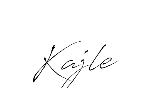 How to make Kajle name signature. Use Antro_Vectra style for creating short signs online. This is the latest handwritten sign. Kajle signature style 6 images and pictures png