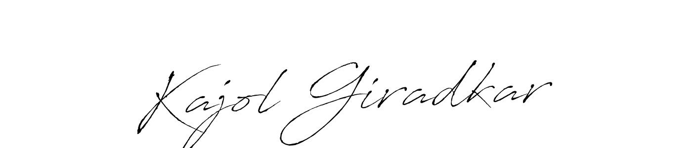 The best way (Antro_Vectra) to make a short signature is to pick only two or three words in your name. The name Kajol Giradkar include a total of six letters. For converting this name. Kajol Giradkar signature style 6 images and pictures png