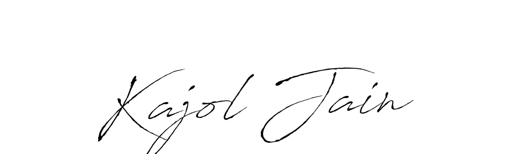 Design your own signature with our free online signature maker. With this signature software, you can create a handwritten (Antro_Vectra) signature for name Kajol Jain. Kajol Jain signature style 6 images and pictures png