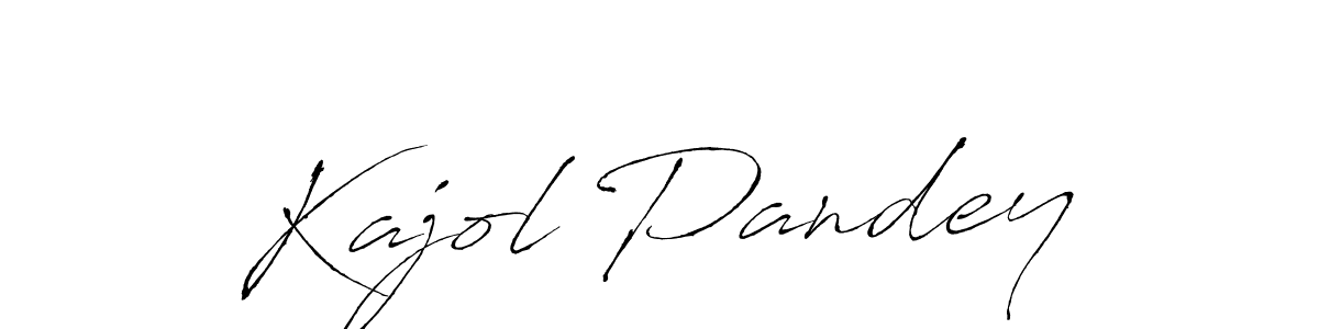 Design your own signature with our free online signature maker. With this signature software, you can create a handwritten (Antro_Vectra) signature for name Kajol Pandey. Kajol Pandey signature style 6 images and pictures png