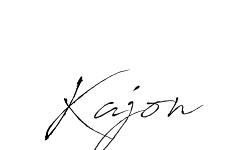 How to make Kajon signature? Antro_Vectra is a professional autograph style. Create handwritten signature for Kajon name. Kajon signature style 6 images and pictures png