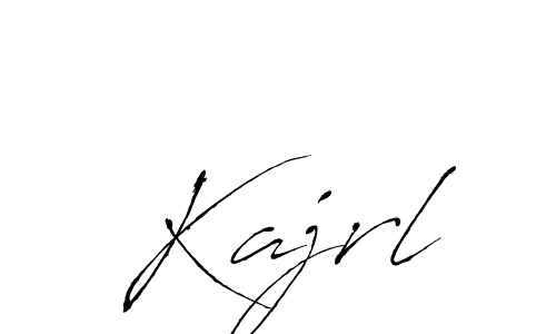 Antro_Vectra is a professional signature style that is perfect for those who want to add a touch of class to their signature. It is also a great choice for those who want to make their signature more unique. Get Kajrl name to fancy signature for free. Kajrl signature style 6 images and pictures png