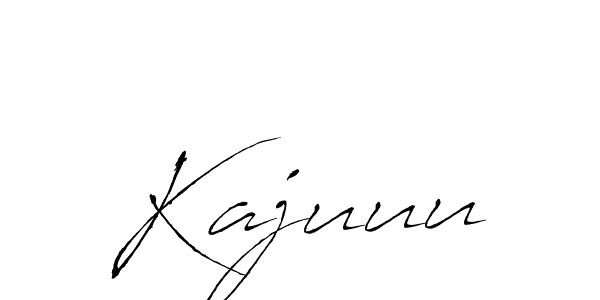 Design your own signature with our free online signature maker. With this signature software, you can create a handwritten (Antro_Vectra) signature for name Kajuuu. Kajuuu signature style 6 images and pictures png