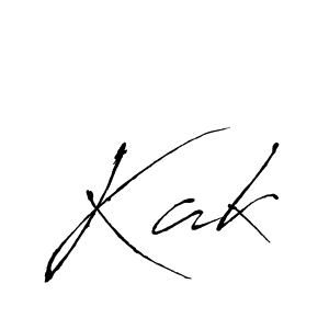 Create a beautiful signature design for name Kak. With this signature (Antro_Vectra) fonts, you can make a handwritten signature for free. Kak signature style 6 images and pictures png