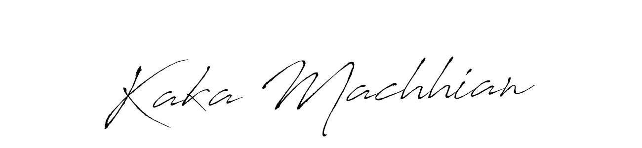 Also You can easily find your signature by using the search form. We will create Kaka Machhian name handwritten signature images for you free of cost using Antro_Vectra sign style. Kaka Machhian signature style 6 images and pictures png