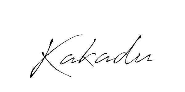 Make a beautiful signature design for name Kakadu. With this signature (Antro_Vectra) style, you can create a handwritten signature for free. Kakadu signature style 6 images and pictures png