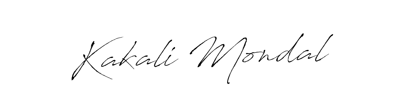 Kakali Mondal stylish signature style. Best Handwritten Sign (Antro_Vectra) for my name. Handwritten Signature Collection Ideas for my name Kakali Mondal. Kakali Mondal signature style 6 images and pictures png