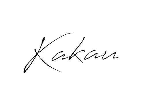 Design your own signature with our free online signature maker. With this signature software, you can create a handwritten (Antro_Vectra) signature for name Kakau. Kakau signature style 6 images and pictures png