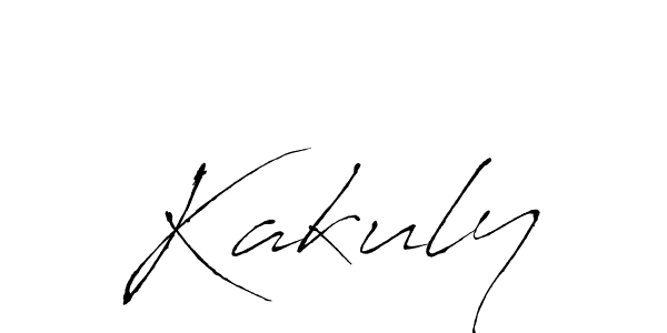 How to make Kakuly signature? Antro_Vectra is a professional autograph style. Create handwritten signature for Kakuly name. Kakuly signature style 6 images and pictures png