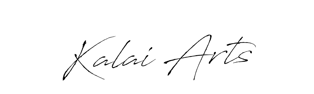 You should practise on your own different ways (Antro_Vectra) to write your name (Kalai Arts) in signature. don't let someone else do it for you. Kalai Arts signature style 6 images and pictures png