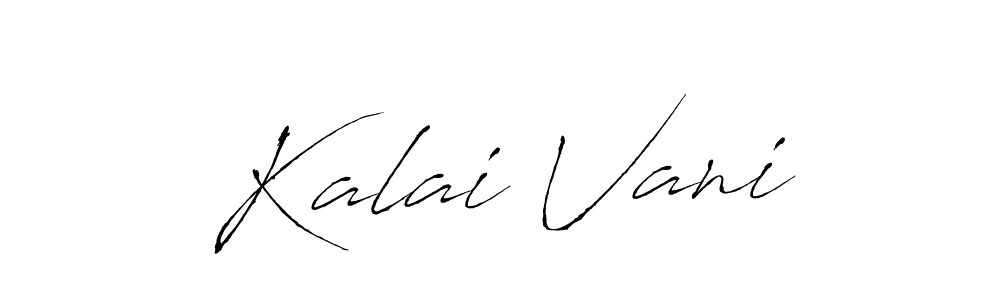 Use a signature maker to create a handwritten signature online. With this signature software, you can design (Antro_Vectra) your own signature for name Kalai Vani. Kalai Vani signature style 6 images and pictures png