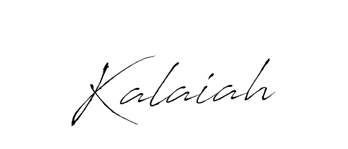 Create a beautiful signature design for name Kalaiah. With this signature (Antro_Vectra) fonts, you can make a handwritten signature for free. Kalaiah signature style 6 images and pictures png