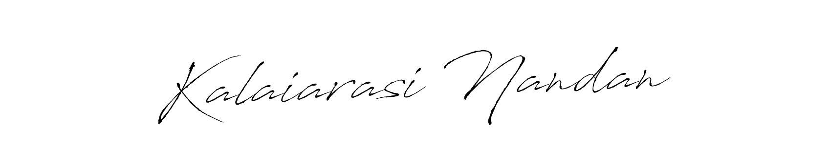 Design your own signature with our free online signature maker. With this signature software, you can create a handwritten (Antro_Vectra) signature for name Kalaiarasi Nandan. Kalaiarasi Nandan signature style 6 images and pictures png