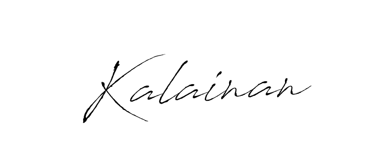 Make a beautiful signature design for name Kalainan. With this signature (Antro_Vectra) style, you can create a handwritten signature for free. Kalainan signature style 6 images and pictures png