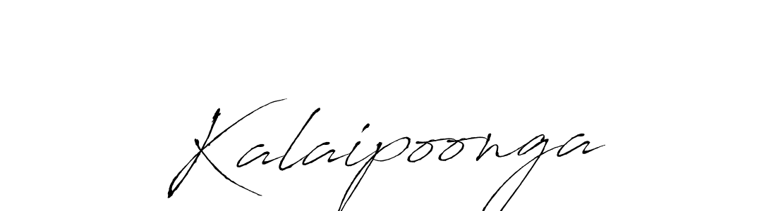 Use a signature maker to create a handwritten signature online. With this signature software, you can design (Antro_Vectra) your own signature for name Kalaipoonga. Kalaipoonga signature style 6 images and pictures png