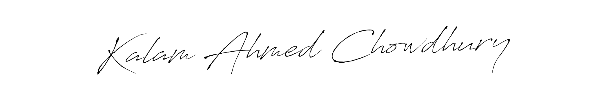 How to make Kalam Ahmed Chowdhury signature? Antro_Vectra is a professional autograph style. Create handwritten signature for Kalam Ahmed Chowdhury name. Kalam Ahmed Chowdhury signature style 6 images and pictures png