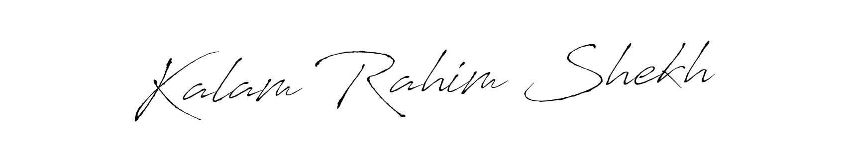 Create a beautiful signature design for name Kalam Rahim Shekh. With this signature (Antro_Vectra) fonts, you can make a handwritten signature for free. Kalam Rahim Shekh signature style 6 images and pictures png