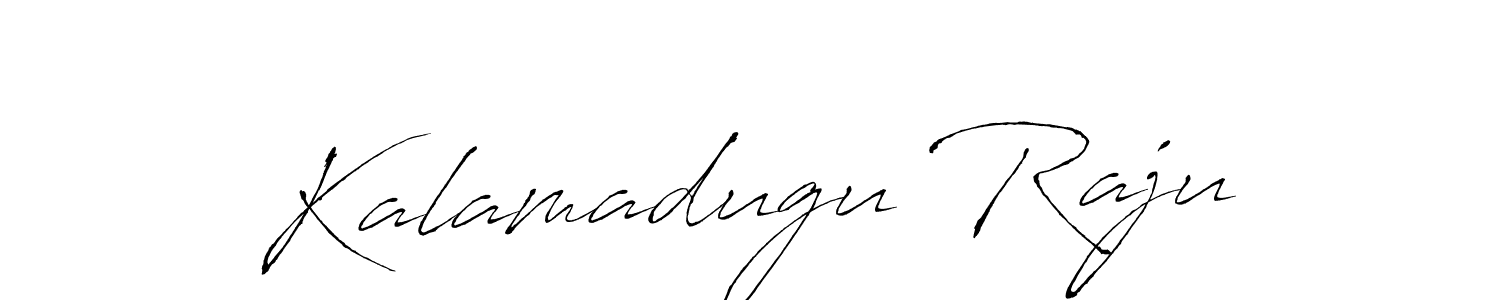 Antro_Vectra is a professional signature style that is perfect for those who want to add a touch of class to their signature. It is also a great choice for those who want to make their signature more unique. Get Kalamadugu Raju name to fancy signature for free. Kalamadugu Raju signature style 6 images and pictures png