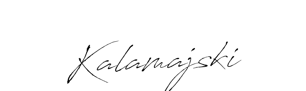 Antro_Vectra is a professional signature style that is perfect for those who want to add a touch of class to their signature. It is also a great choice for those who want to make their signature more unique. Get Kalamajski name to fancy signature for free. Kalamajski signature style 6 images and pictures png