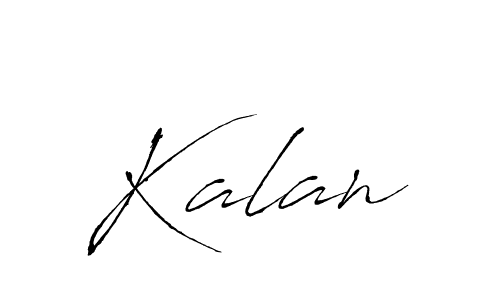 How to make Kalan signature? Antro_Vectra is a professional autograph style. Create handwritten signature for Kalan name. Kalan signature style 6 images and pictures png